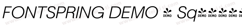 FONTSPRING DEMO - Sq字体转换